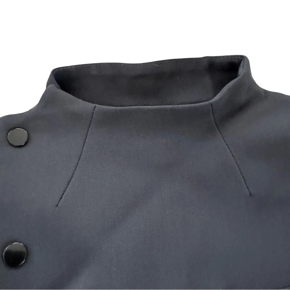 Coperni Charcoal Women's Asymmetrical Fitted Blazer - Picture 4 of 12